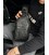 Кожаный черный мужской слинг рюкзак на одно плече TIDING BAG A25F-617-1A фото, картинка, изображение