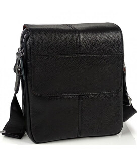 Шкіряна сумка чоловіча 21х24х6, барсетка через плече м'яка, месенджер для гаджетів BEXHILL TD-21334A картинка, зображення, фото