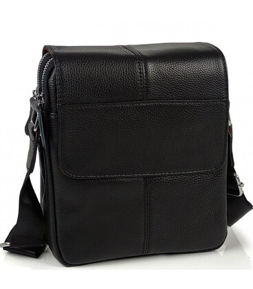 Кожаная мужская сумка 21х24х6, барсетка через плечо мягкая, мессенджер для гаджетов BEXHILL TD-21334A фото, картинка, изображени