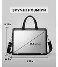 Кожаная мужская деловая сумка 38x29x8, папка портфель для работы Tiding Bag 30987 черная фото, картинка, изображение