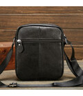 Мужская барсетка 18х21х7, кожаная сумка планшетка через плечо Tiding Bag SK N5386 черная фото, картинка, изображение