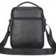 Кожаная мужская сумка-барсетка 21х25х6, мессенджер с ручкой Tiding Bag 73957 черная фото