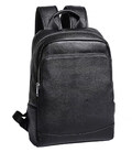 Рюкзак чоловічий шкіряний 28х40х14, міська сумка наплічна для ноутбука та документів, чорний картинка, зображення, фото