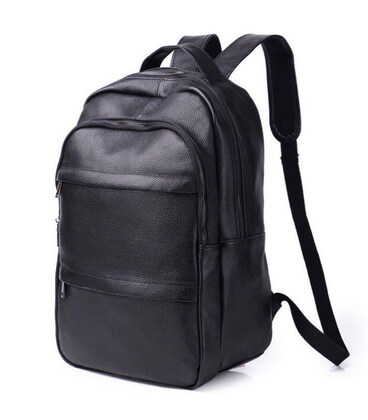 Мужской рюкзак для ноутбука и документов 28х42х18, сумка на спину из натуральной кожи Tiding Bag B2-37342A фото, картинка, изобр