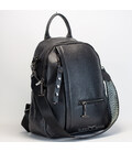 Женский кожаный рюкзак городской 23х32х13, сумка для города, путешествий и отдыха, черная фото, картинка, изображение