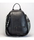 Женский кожаный рюкзак городской 23х32х13, сумка для города, путешествий и отдыха, черная фото, картинка, изображение