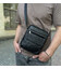 Кожаная мужская сумка 17х21х5, барсетка через плечо Tiding Bag 4134A черная фото, картинка, изображение