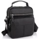 Мужской кожаный мессенджер 18x22x8, сумка планшет через плечо Tiding Bag A25F-1519A черный фото