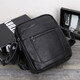 Мужская кожаная сумка планшет 18х21х7, барсетка через плечо Tiding Bag LA3314-1BL черная фото