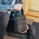 Сумка-барсетка мужская 19х22х5, мессенджер через плечо кожаная Tiding Bag BON6165 черный фото