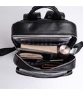 Мужской рюкзак кожаный городской для ноутбука черный Tiding Bag B2-884371A фото, картинка, изображение