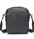 Шкіряна чоловіча сумка через плече чорна Tiding Bag MN-284334 картинка, зображення, фото