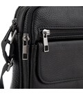 Сумка чоловіча через плече 17х21х5, барсетка для навчання, месенджер для телефону Tiding Bag IT-73302 чорна картинка, зображення