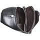 Мужская нагрудная сумка рюкзак 31х17х9, бананка с кожи на плече Tiding Bag 79906 черная фото