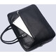 Кожаная мужская сумка для ноутбука 40х30х8, офисный деловой портфель Tiding Bag M364A черный фото