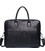 Кожаная мужская сумка для ноутбука 40х30х8, офисный деловой портфель Tiding Bag M364A черный фото, картинка, изображение