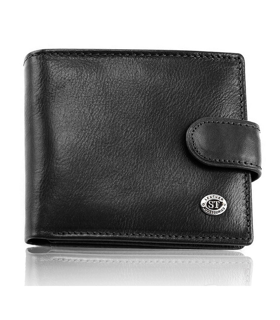 Стильное кожаное мужское портмоне ST Leather В103 Коричневый фото, картинка, изображение