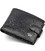 Класичне чоловіче портмоне з натуральної шкіри ST Leather ST102 Чорний картинка, зображення, фото