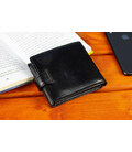 Классическое мужское портмоне из натуральной кожи ST Leather В102 Черный фото, картинка, изображение