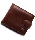 Коричневое мужское портмоне из натуральной кожи с фиксацией ST Leather ST103 фото, картинка, изображение