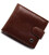 Коричневое мужское портмоне из натуральной кожи с фиксацией ST Leather ST103 фото, картинка, изображение