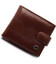 Коричневое мужское портмоне из натуральной кожи с фиксацией ST Leather ST103 фото, картинка, изображение