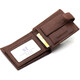 Коричневое мужское портмоне из натуральной кожи с фиксацией ST Leather ST103 фото