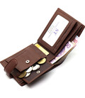 Коричневое мужское портмоне из натуральной кожи с фиксацией ST Leather ST103 фото, картинка, изображение