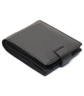 Чорне чоловіче портмоне з натуральної шкіри з фіксацією ST Leather ST103 картинка, зображення, фото