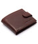 Коричневе чоловіче портмоне на кнопці з натуральної шкіри Marco Coverna B047-802 картинка, зображення, фото