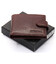Коричневе чоловіче портмоне на кнопці з натуральної шкіри Marco Coverna B047-802 картинка, зображення, фото