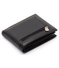 Чорне чоловіче портмоне з натуральної шкіри на магніті з затискачем Marco Coverna MC-030AH-1 картинка, зображення, фото