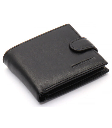 Черное классическое портмоне из натуральной кожи Marco Coverna MC-2003Н-1 фото, картинка, изображение