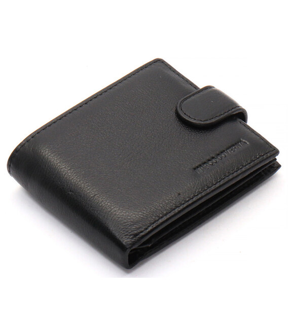 Чорне класичне портмоне з натуральної шкіри Marco Coverna MC-2003-1 картинка, зображення, фото