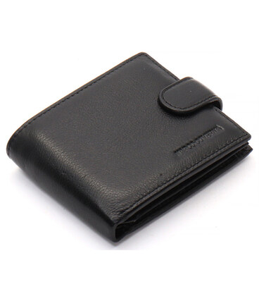 Черное классическое портмоне из натуральной кожи Marco Coverna MC-2003-1 фото, картинка, изображение