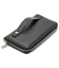 Черный мужской кошелек-клатч на молнии из натуральной кожи Marco Coverna MC-802-1 фото, картинка, изображение