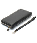 Черный мужской кошелек-клатч на молнии из натуральной кожи Marco Coverna MC-802-1 фото, картинка, изображение