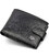 Шкіряне чоловіче портмоне на кнопці ST Leather ST-104-1 чорний картинка, зображення, фото