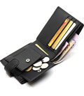 Кожаное мужское портмоне на кнопке ST Leather ST-104-1 черный фото, картинка, изображение
