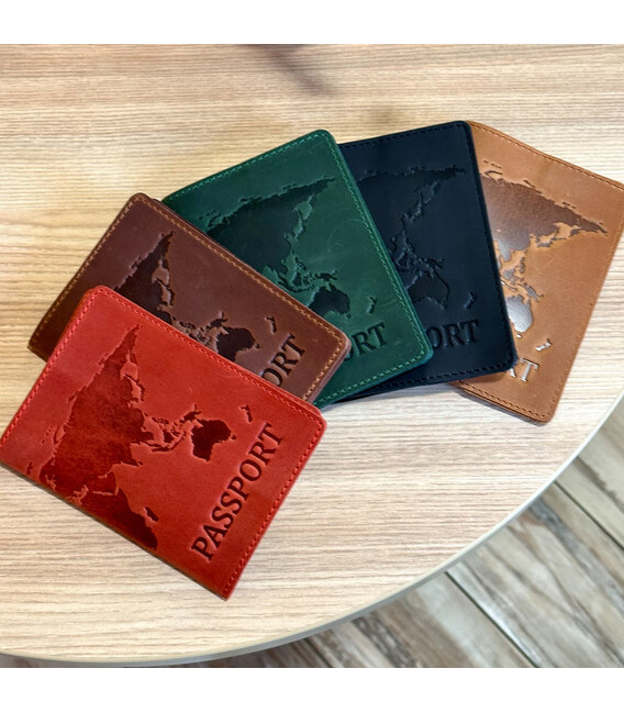 Шкіряна обкладинка для паспорта з написом Ukraine картинка, зображення, фото