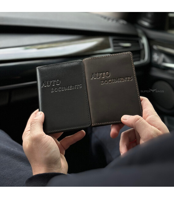 Кожаная обложка для автодокументов фото, картинка, изображение