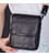 Мессенджер с клапаном через плечо 24х20х6, кожаная барсетка Tiding Bag TD-20033 черная фото, картинка, изображение
