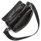 Месенджер із клапаном через плече 24х20х6, шкіряна барсетка Tiding Bag TD-20033 чорна картинка, зображення, фото