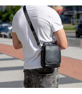 Чоловіча шкіряна сумка-барсетка 22х18х9, месенджер через плече з ручкою TD-22011 картинка, зображення, фото