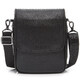 Кожаная мужская сумка-мессенджер 24х20х6, барсетка через плечо Tiding Bag TD-23433 черная фото