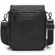 Кожаная мужская сумка-мессенджер 24х20х6, барсетка через плечо Tiding Bag TD-23433 черная фото