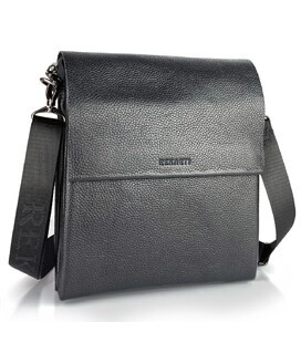 Чоловічий шкіряний месенджер 23х26х6, сумка планшет через плече BEXHILL TD-18621 чорний картинка, зображення, фото