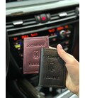 Шкіряна обкладинка для ID-паспорта та водійських прав 2186-1B картинка, зображення, фото
