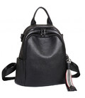 Шкіряний жіночий рюкзак міський чорний Olivia Leather 6711 картинка, зображення, фото