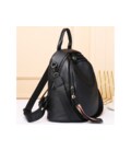 Кожаный женский рюкзак городской черный Olivia Leather 6711 фото, картинка, изображение